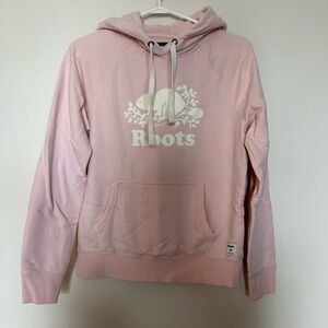 Roots Light Pink Hoodie with Logo